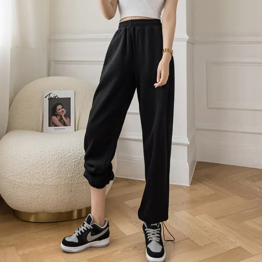 High Waist Wide Leg Drape Trousers for Women