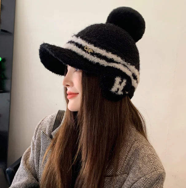 Thickened Knitting Cap for Ladies