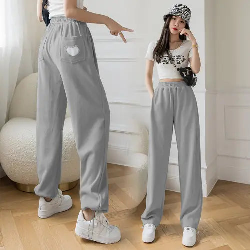 High Waist Wide Leg Drape Trousers for Women